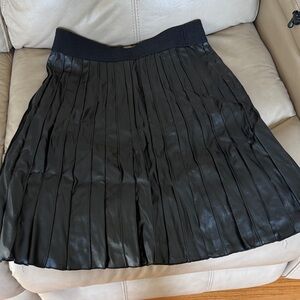 Alfani Black A-Line Pleated Skirt